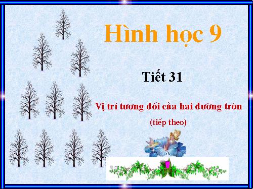 Chương II. §7-8. Vị trí tương đối của hai đường tròn