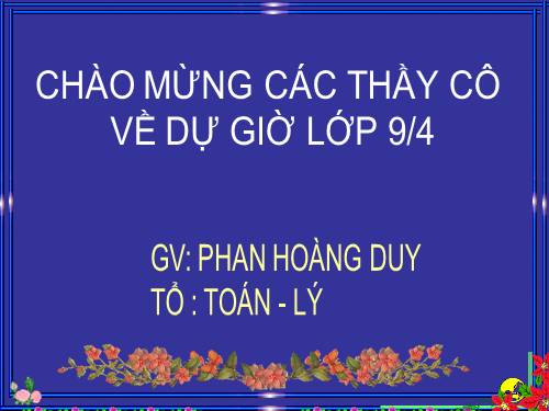 Chương II. §4. Vị trí tương đối của đường thẳng và đường tròn