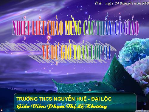 Chương III. §2. Liên hệ giữa cung và dây