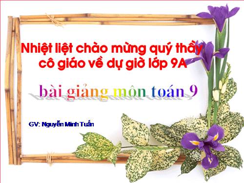 Chương II. §2. Đường kính và dây của đường tròn