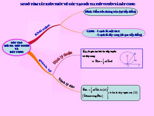 Chương III. §4. Góc tạo bởi tia tiếp tuyến và dây cung