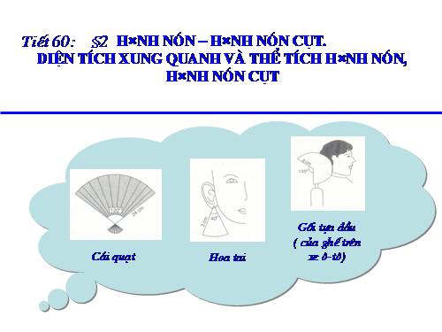 Chương IV. §2. Hình nón - Hình nón cụt - Diện tích xung quanh và thể tích của hình nón, hình nón cụt