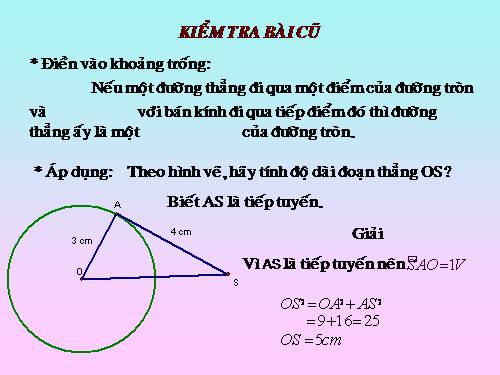 Chương II. §5. Dấu hiệu nhận biết tiếp tuyến của đường tròn