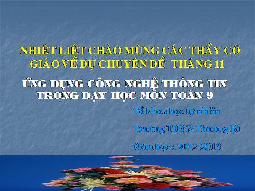 Chương II. §7-8. Vị trí tương đối của hai đường tròn