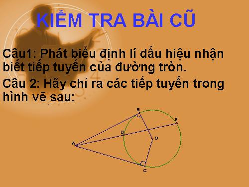 Chương II. §6. Tính chất của hai tiếp tuyến cắt nhau