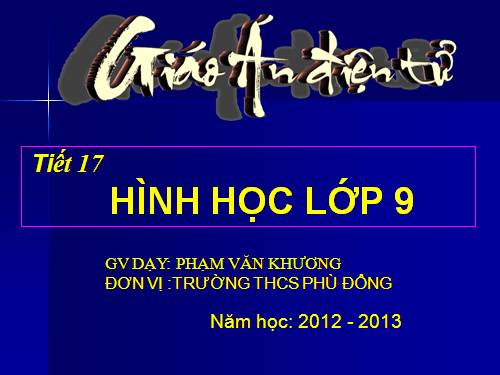 Ôn tập Chương I. Hệ thức lượng trong tam giác vuông