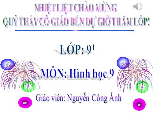 Chương II. §3. Liên hệ giữa dây và khoảng cách từ tâm đến dây