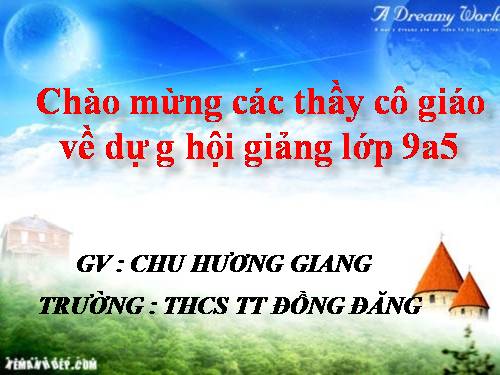 Chương II. §3. Liên hệ giữa dây và khoảng cách từ tâm đến dây