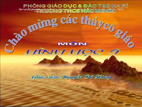 Chương II. §4. Vị trí tương đối của đường thẳng và đường tròn