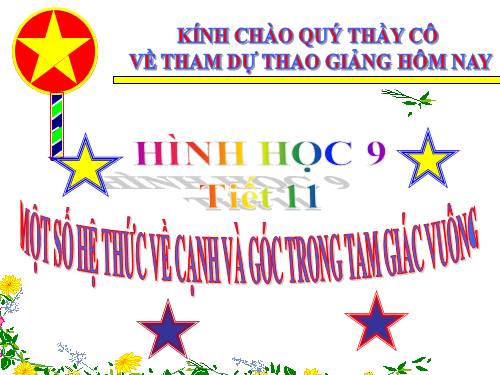 Chương I. §4. Một số hệ thức về cạnh và góc trong tam giác vuông