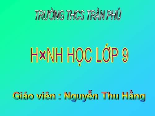 Chương I. §1. Một số hệ thức về cạnh và đường cao trong tam giác vuông