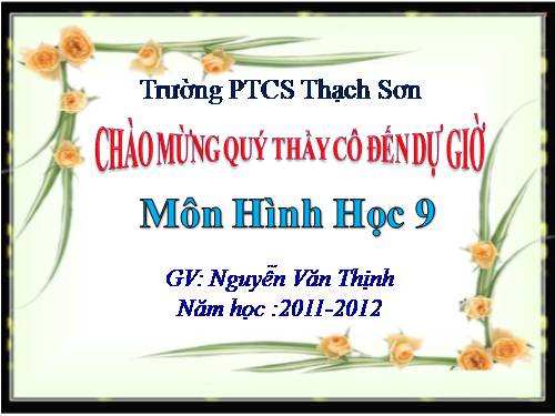 Chương IV. §1. Hình trụ - Diện tích xung quanh và thể tích của hình trụ