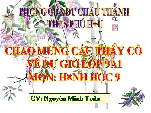 Chương II. §4. Vị trí tương đối của đường thẳng và đường tròn