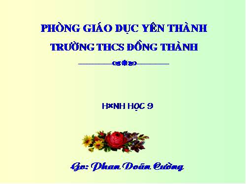 Chương IV. §2. Hình nón - Hình nón cụt - Diện tích xung quanh và thể tích của hình nón, hình nón cụt