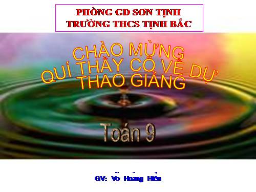 Chương II. §2. Đường kính và dây của đường tròn