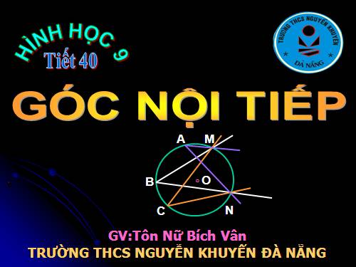 Chương III. §3. Góc nội tiếp