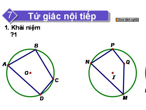 Chương III. §7. Tứ giác nội tiếp