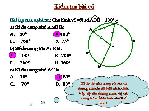 Chương III. §9. Độ dài đường tròn, cung tròn