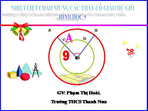 Chương III. §1. Góc ở tâm. Số đo cung