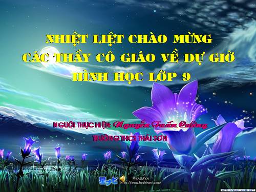 Chương II. §2. Đường kính và dây của đường tròn