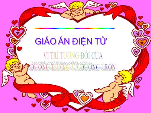 Chương II. §4. Vị trí tương đối của đường thẳng và đường tròn