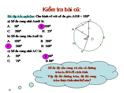 Chương III. §9. Độ dài đường tròn, cung tròn