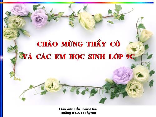 Chương II. §1. Sự xác định đường tròn. Tính chất đối xứng của đường tròn