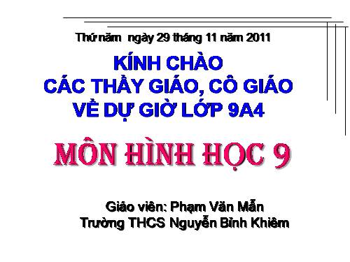 Chương II. §6. Tính chất của hai tiếp tuyến cắt nhau