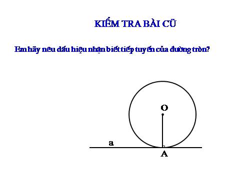 Chương II. §6. Tính chất của hai tiếp tuyến cắt nhau