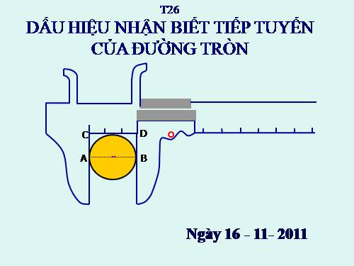 Chương II. §5. Dấu hiệu nhận biết tiếp tuyến của đường tròn