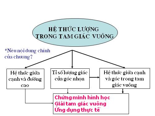 Ôn tập Chương I. Hệ thức lượng trong tam giác vuông