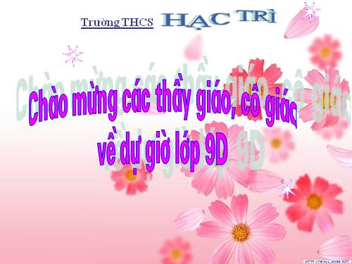 Chương II. §2. Đường kính và dây của đường tròn