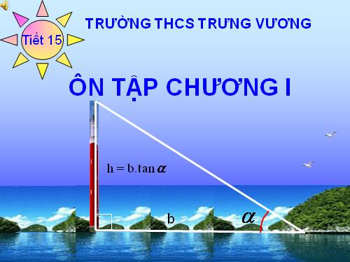 Ôn tập Chương I. Hệ thức lượng trong tam giác vuông