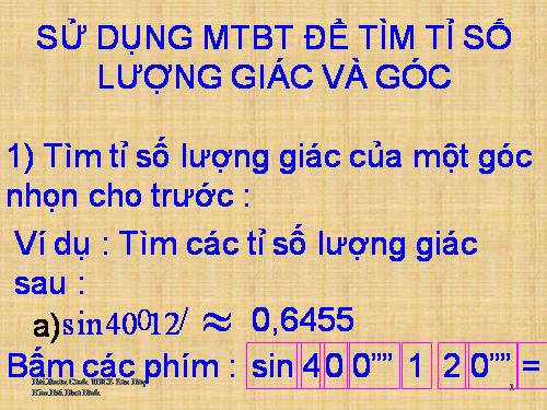 Chương I. §5. Ứng dụng thực tế các tỉ số lượng giác của góc nhọn. Thực hành ngoài trời