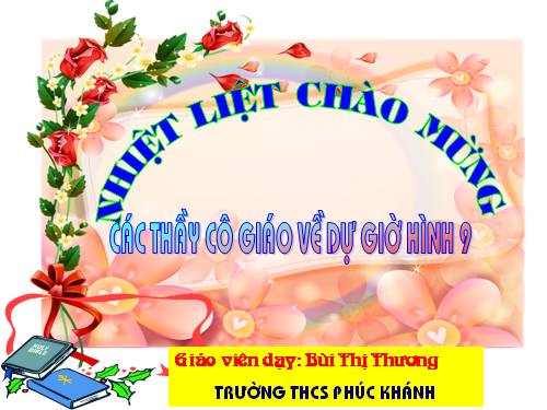 Chương II. §3. Liên hệ giữa dây và khoảng cách từ tâm đến dây