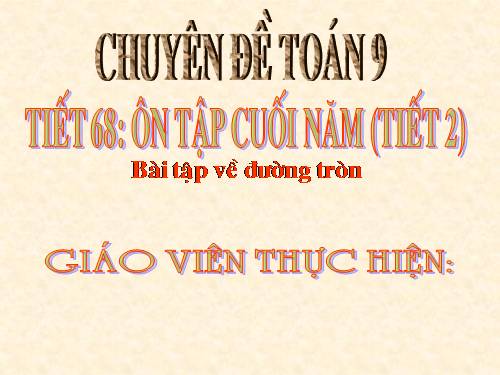 Bài tập Ôn cuối năm