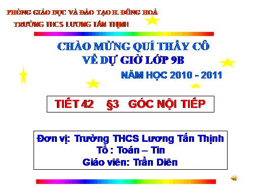 Chương III. §3. Góc nội tiếp