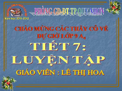 Các bài Luyện tập