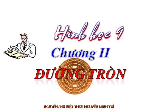 Chương II. §1. Sự xác định đường tròn. Tính chất đối xứng của đường tròn