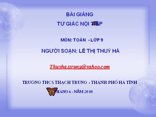 Chương III. §7. Tứ giác nội tiếp