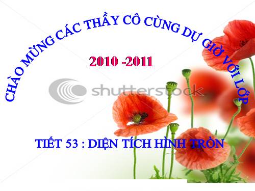 Chương III. §10. Diện tích hình tròn, hình quạt tròn