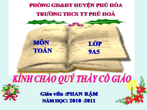 Chương III. §5. Góc có đỉnh ở bên trong đường tròn. Góc có đỉnh ở bên ngoài đường tròn