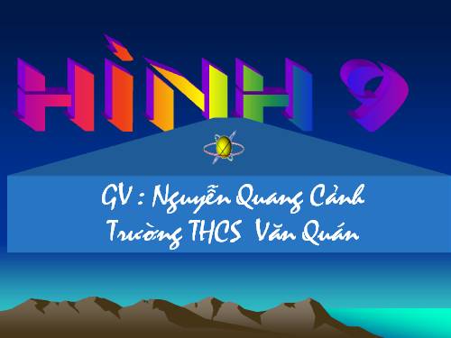 Chương IV. §1. Hình trụ - Diện tích xung quanh và thể tích của hình trụ