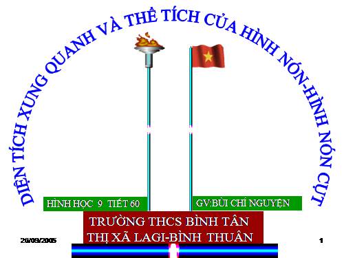 Chương IV. §2. Hình nón - Hình nón cụt - Diện tích xung quanh và thể tích của hình nón, hình nón cụt