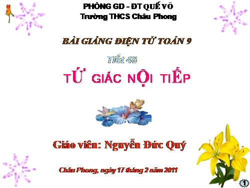 Chương III. §7. Tứ giác nội tiếp