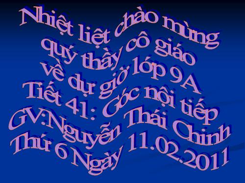 Chương III. §3. Góc nội tiếp