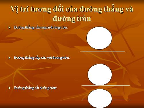 Chương II. §4. Vị trí tương đối của đường thẳng và đường tròn