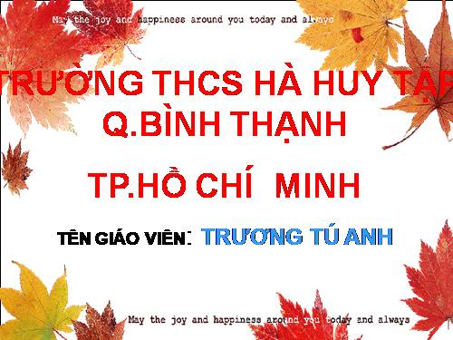 Chương I. §2. Tỉ số lượng giác của góc nhọn