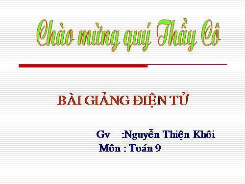 Chương II. §6. Tính chất của hai tiếp tuyến cắt nhau