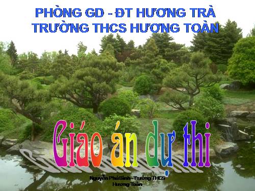 Chương IV. §1. Hình trụ - Diện tích xung quanh và thể tích của hình trụ